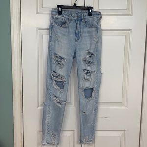 Distressed Mom Jeans